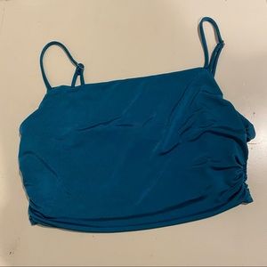 Ruched Cropped Tank Top